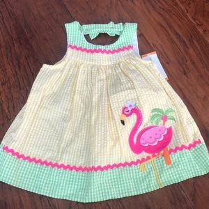 Emily Rose Yellow Seersucker Dress and Bloomers